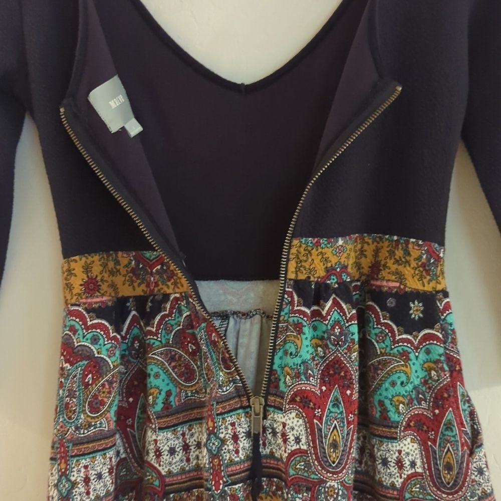 Maeve Fit Flare Paisley Anthropologie Dress - Size 2 - Picture 7 of 10